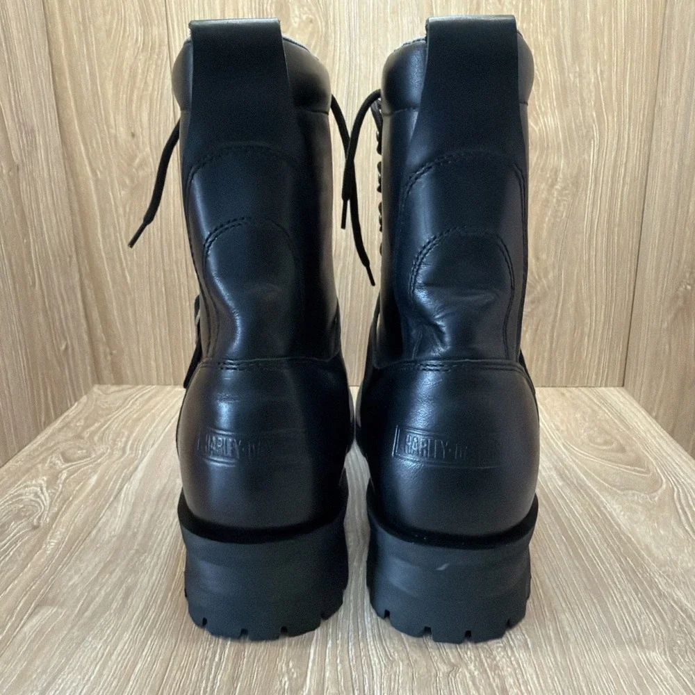 Harley Davidson Boots Size 13 Motorcycle Ansi Z41 PT 99 Black Leather Safety Toe